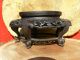 101 Antique Chinese Hand Carved Wood Footed Stand 5 - 3/8 