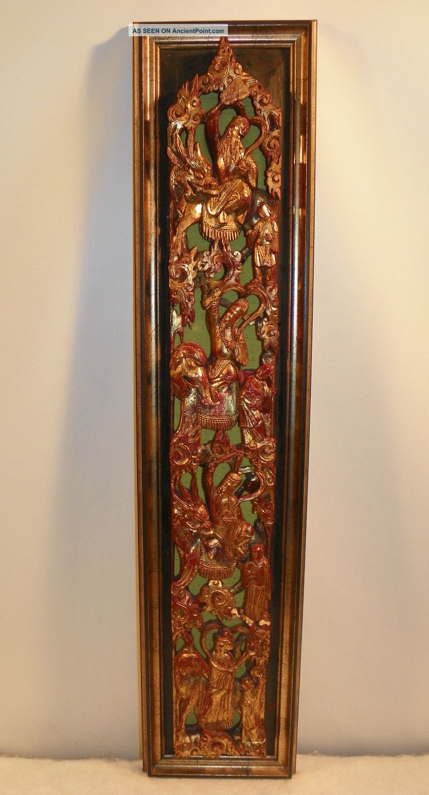 Chinese Gilded Carved Wood Panel.  18th - 19th Century. Other photo