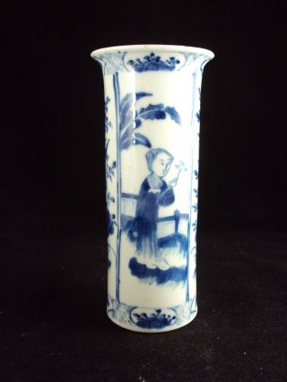 A Chinese Porcelain Vase,  Kangxi Decoration,  Chinese Ladies photo