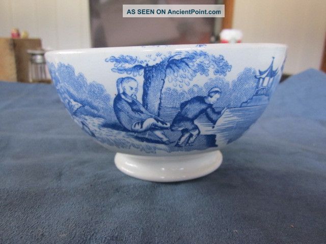 Antique Agode P Regout Asian Stoneware Bowl Cobalt Blue Other photo