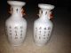 Antique Chinese Vases Signed Very Early Flowers Pair Matching Vases photo 6