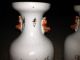 Antique Chinese Vases Signed Very Early Flowers Pair Matching Vases photo 8