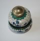 Cloisonne Salt & Pepper Set - White Background With Blue Flowers Other photo 3