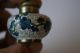 Cloisonne Salt & Pepper Set - White Background With Blue Flowers Other photo 6