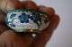 Cloisonne Salt & Pepper Set - White Background With Blue Flowers Other photo 7