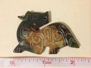 Old Chinese Hand Carved Jade Carving Pendant photo