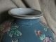 China Porcelain Vase Green With Floral Pattern 9 