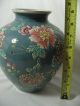 China Porcelain Vase Green With Floral Pattern 9 