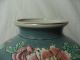 China Porcelain Vase Green With Floral Pattern 9 