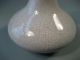 China Chinese Crackleware Squat Pottery Vessel W/ Tapering Neck Ca.  20th C. Vases photo 3