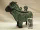 Vintage Chinese Iron Ram Figural Box Vases photo 1