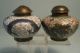 Antique Closisonne Salt & Peppers Shakers With Dragons Very Old Enamel On Brass Other photo 1
