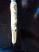 Antique Carving Set With Carved Oxbone Alligator Handles Unusual Crocodile Other photo 3