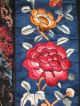 Antique Chinese Embroidery Embroidered Silk Robe Medallion Satin Stitch Flower Robes & Textiles photo 7