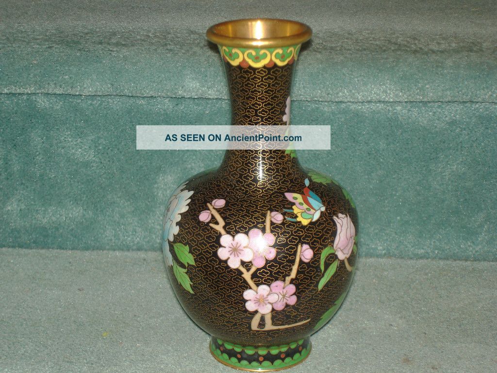 Vintage/ Antique Cloisonne Vase Vases photo