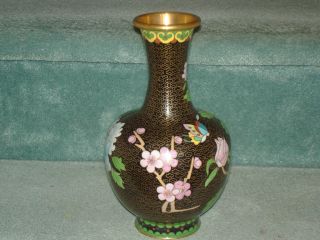 Vintage/ Antique Cloisonne Vase photo