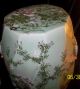 Rare & Fine Old Porcelain Celadon Famille Rose Garden Sear Stool 19th C Vases photo 1