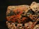 19th Century Chinese Carved Soapstone Vase,  Unusual Coloration Vases photo 1