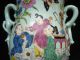 Antique Chinese Vase Lamp Large Porcelain Brass Mounts Famille Rose Verte Vases photo 10
