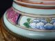 Antique Chinese Vase Lamp Large Porcelain Brass Mounts Famille Rose Verte Vases photo 5
