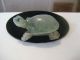 Fine Antique Chinese Carved Green & Lavender Jade Turtle Other photo 1