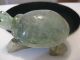 Fine Antique Chinese Carved Green & Lavender Jade Turtle Other photo 4