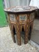 Moorish Side Table Heavily Inlaid For Restoration Middle East photo 3