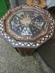Moorish Side Table Heavily Inlaid For Restoration Middle East photo 7