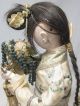 Antique Chinese Female Doll,  Wood,  Paper And Silk Other photo 2