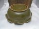 Chinese Cerami Bowl - Green Glaze - Frilled - Celadon Ice Cracks - W/box 696 Bowls photo 7