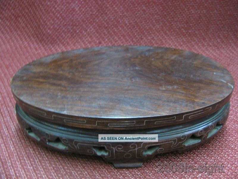 Wonderful Chinese Rosewood Carved Bigger Vase Stand Other photo