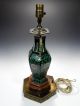 Early 20th Century Chinese Famille Noire Vase Lamp Vases photo 3