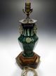 Early 20th Century Chinese Famille Noire Vase Lamp Vases photo 4