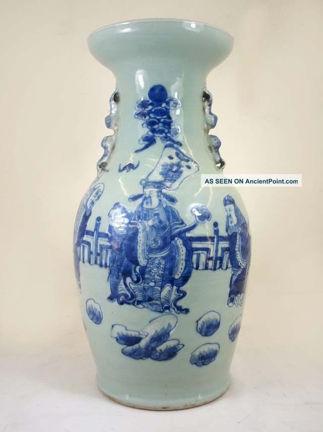 Chinese Antique Tongzhi Period Porcelain Vase,  Characters Pattern Vases photo
