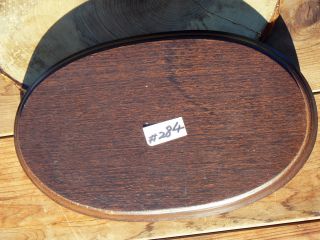 284 Vintage Carved Wood Oval Shaped Stand 8 - 3/4 