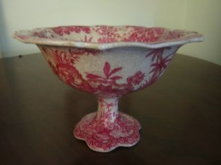 Euro - Style Juwc 1897 Carnival Compote Bowl On High Stand photo