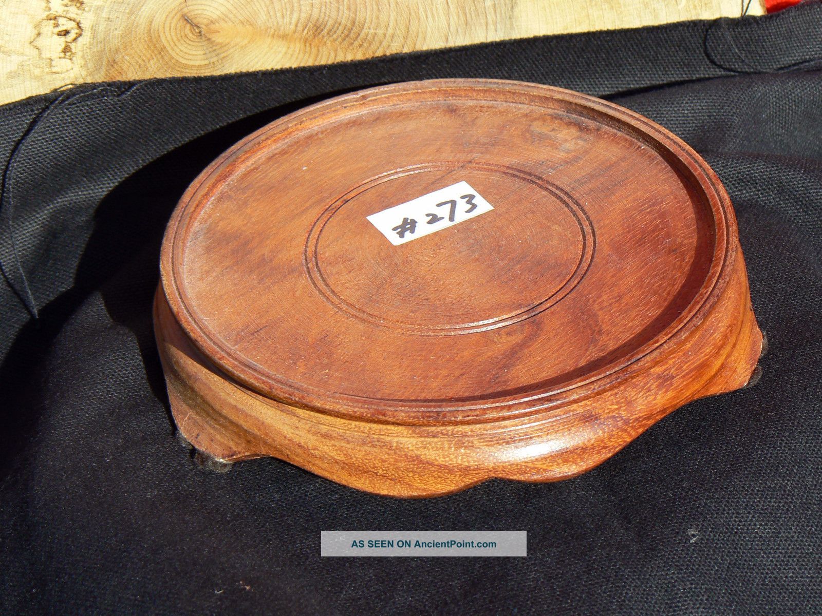 273 Carved Wood Stand 5 - 1/4 