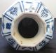 Antique Chinese Porcelain Octagon Blue And White Pheonix Vase Vases photo 9