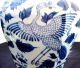 Antique Chinese Porcelain Octagon Blue And White Pheonix Vase Vases photo 2