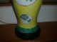 Antique Chinese Porcelain Baluster Vase As Lamp Yellow Famille Jaune Rose Export Vases photo 2
