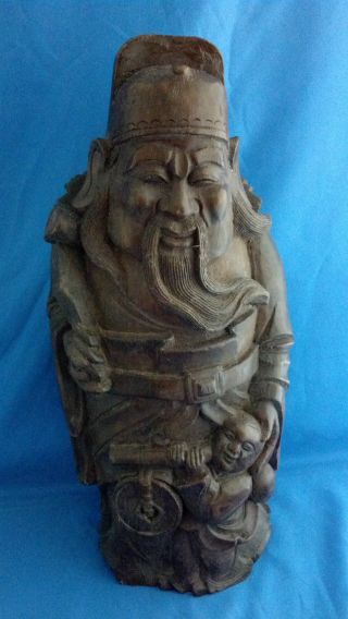 Antique Chinese Hand Carved Bamboo photo