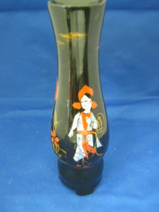 Vintage Asian Vase Very Pretty Mother Of Pearl Inlay photo