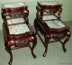 5654: Chinese Rosewood & Marble Set 2 Tables Qualtiy Tables photo 1