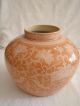 Vintage China Artistic Ceramics Co.  Porcelain Orange & White Art Pottery Vase Vases photo 4