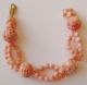 Fine Old Chinese Carved Pierced Coral Bead 14k Yellow Gold Bracelet Bracelets photo 8