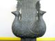 Chinese Ancient 4 Peacock Statue Vase Vases photo 3