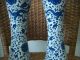 A Pair Blue And White Vase Dragon Glaze Porcelian Chinese Exquisite Old Vases photo 7