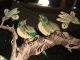 Rare Pair Kangxi Revival Chinese Famille Noire Balluster Jars Birds & Butterfles Vases photo 2