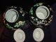Rare Pair Kangxi Revival Chinese Famille Noire Balluster Jars Birds & Butterfles Vases photo 5