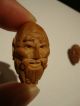 2 Chinese Hand Carved Nut Luohan Immortal Monk Wood Antique Vintage Praying Bead Other photo 1